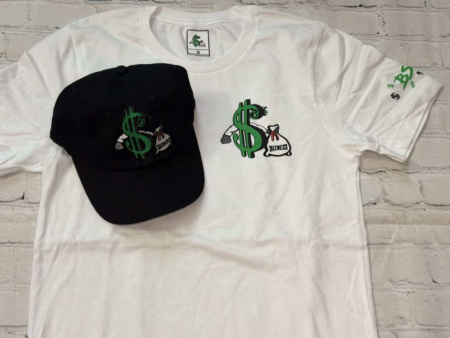 Hustle Hard - Green and White
