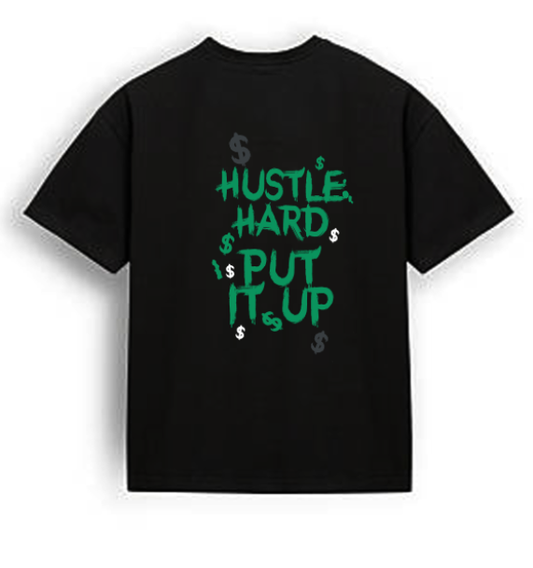 Hustle Hard - Black and Green