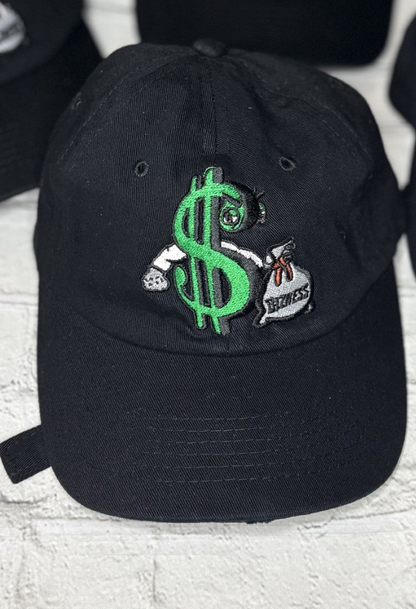 Embroidered Money Bag Hat