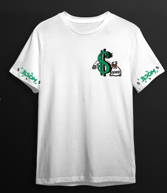 Hustle Hard - Green and White