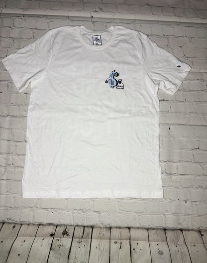 Hustle Hard - White and Blue