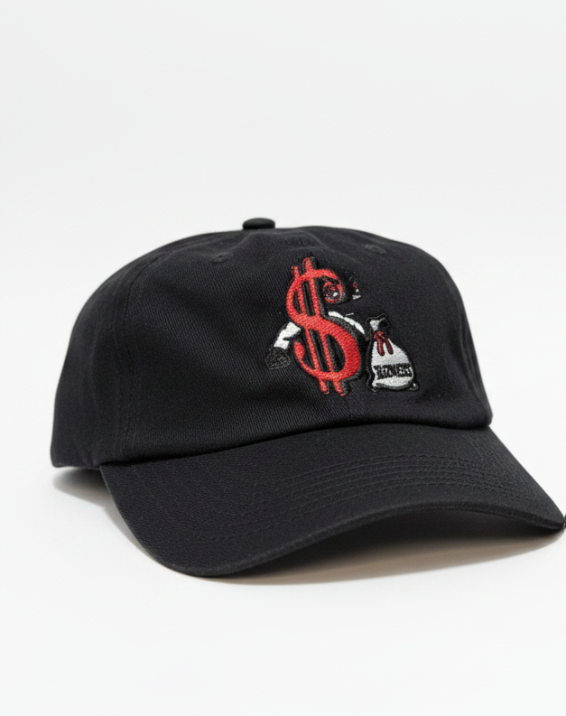 Embroidered Money Bag Hat